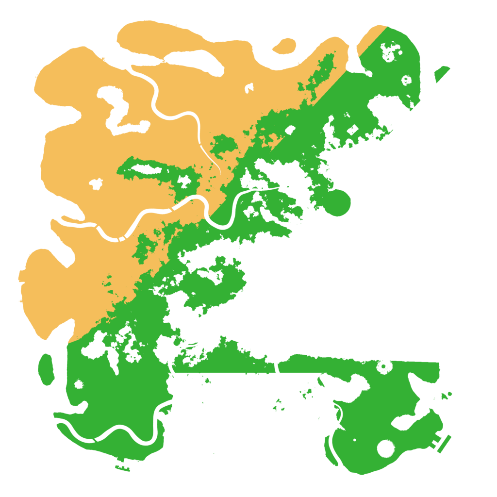 Biome Rust Map: Procedural Map, Size: 5000, Seed: 31522