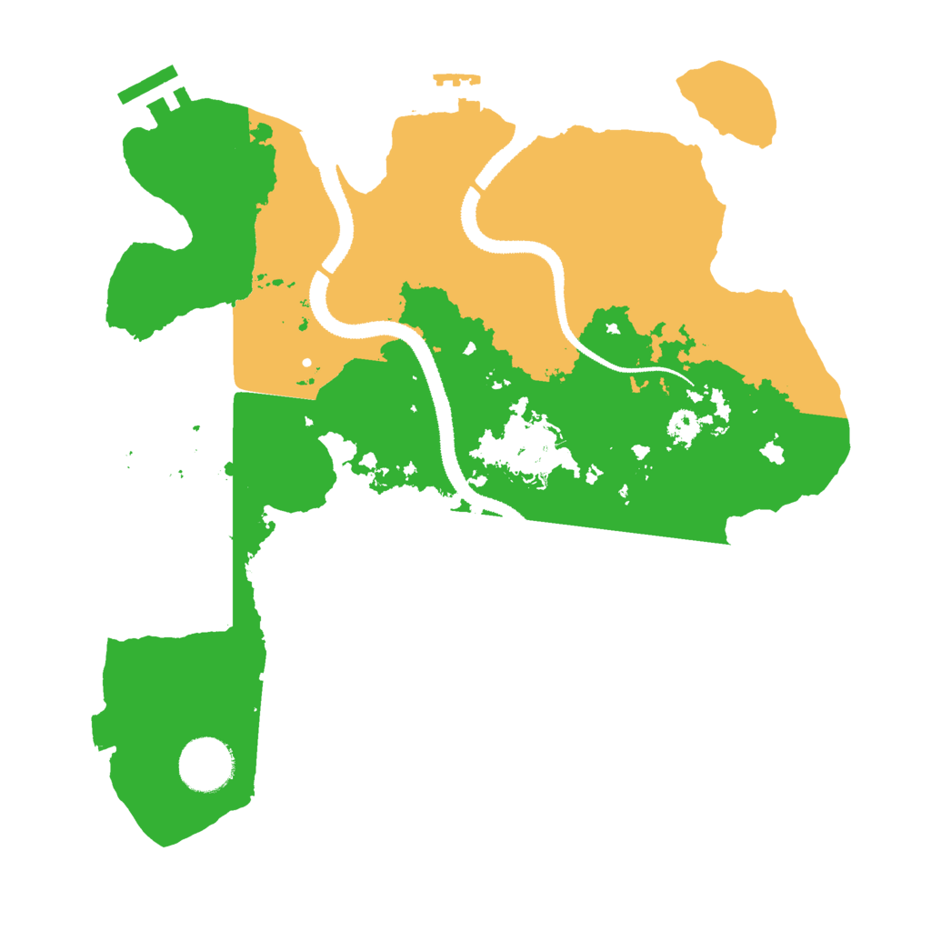 Biome Rust Map: Procedural Map, Size: 3000, Seed: 40653