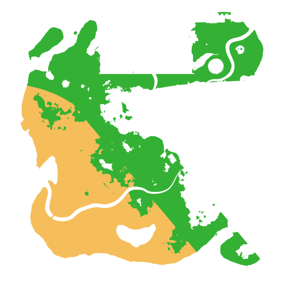 Biome Rust Map: Procedural Map, Size: 3500, Seed: 1386408760