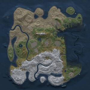 Thumbnail Rust Map: Procedural Map, Size: 3750, Seed: 1999305559, 15 Monuments