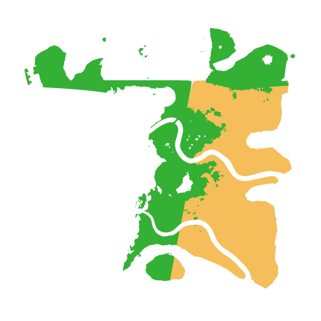 Biome Rust Map: Procedural Map, Size: 3000, Seed: 46666