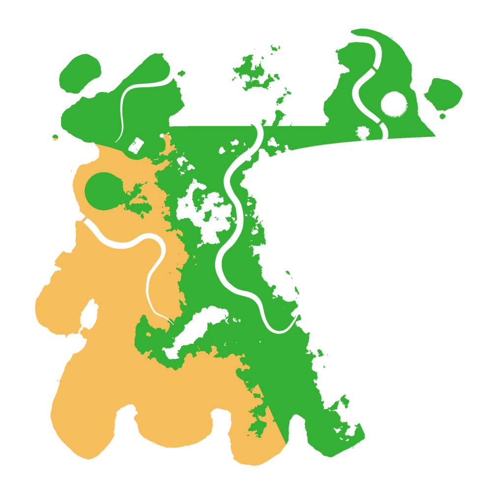 Biome Rust Map: Procedural Map, Size: 3500, Seed: 39765392