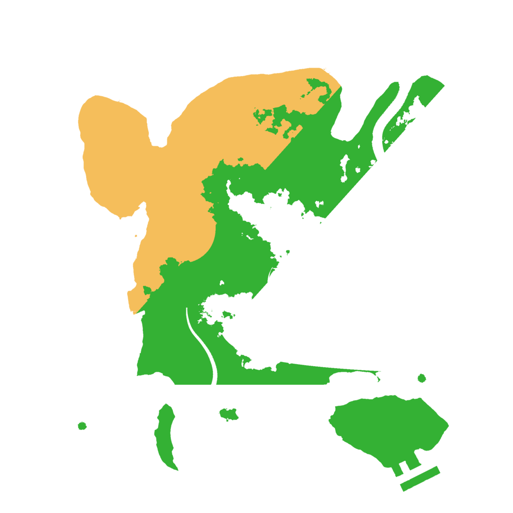 Biome Rust Map: Procedural Map, Size: 2500, Seed: 313763220