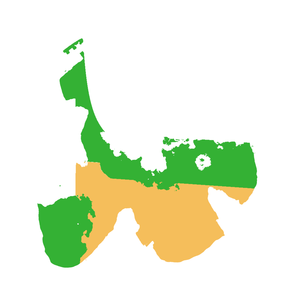 Biome Rust Map: Procedural Map, Size: 2000, Seed: 4631652
