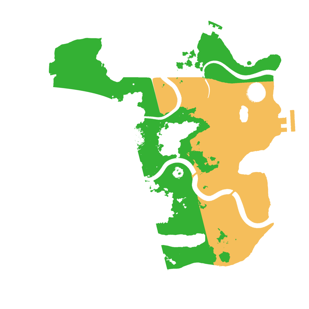 Biome Rust Map: Procedural Map, Size: 2900, Seed: 3908457