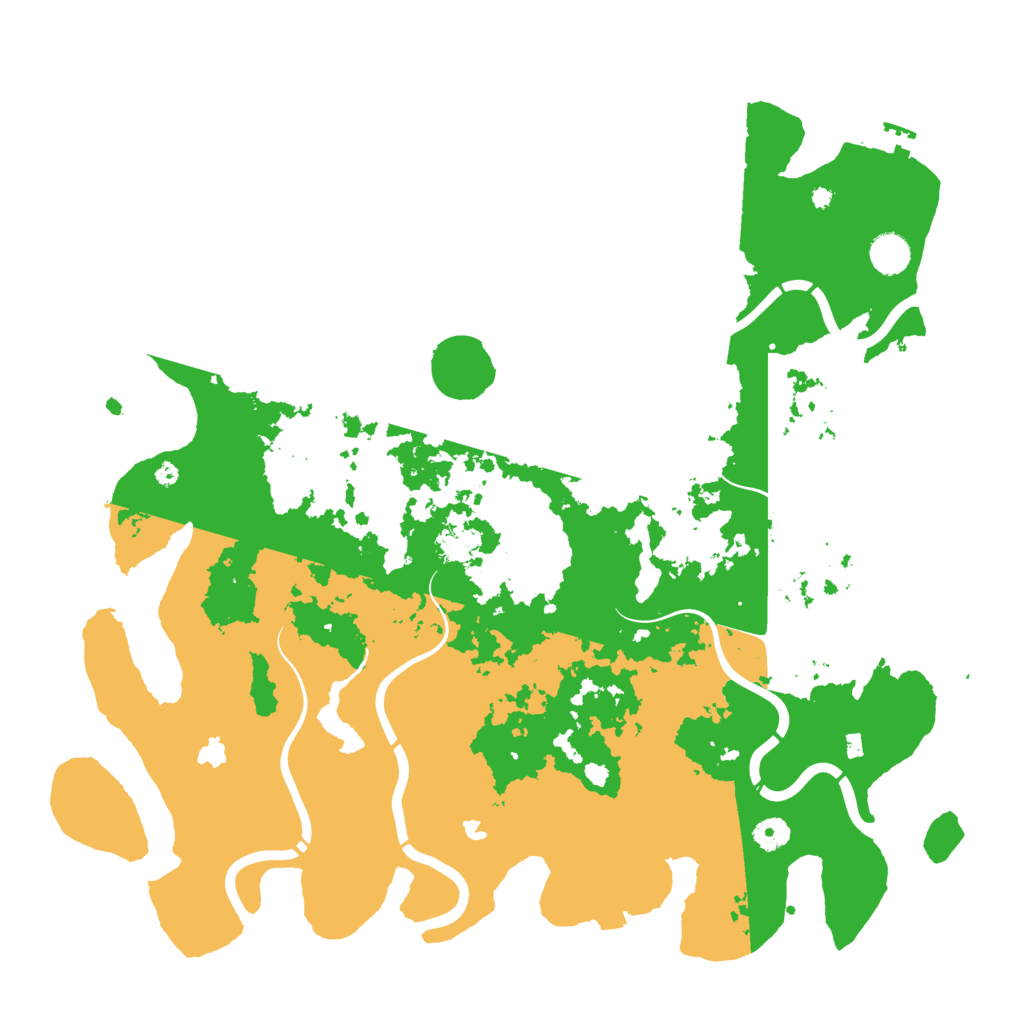 Biome Rust Map: Procedural Map, Size: 4500, Seed: 54960200