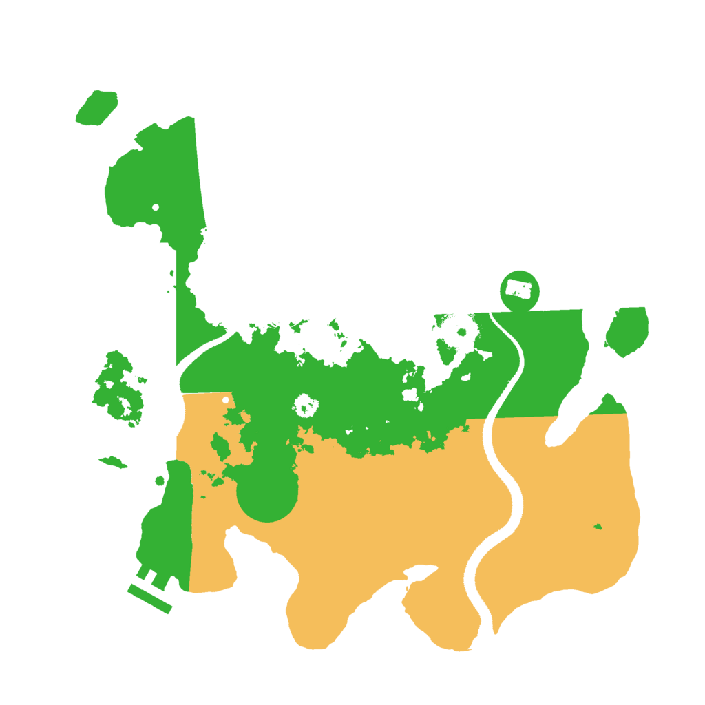 Biome Rust Map: Procedural Map, Size: 3025, Seed: 654314648