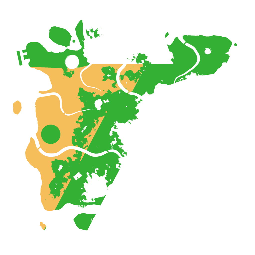 Biome Rust Map: Procedural Map, Size: 3500, Seed: 378510349