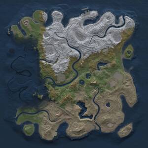 Thumbnail Rust Map: Procedural Map, Size: 4250, Seed: 1502122923, 15 Monuments