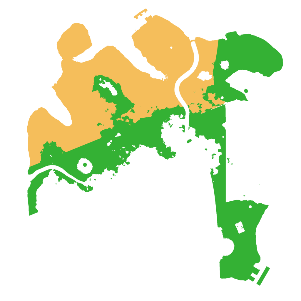 Biome Rust Map: Procedural Map, Size: 3000, Seed: 126422
