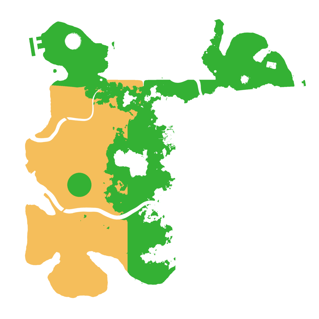 Biome Rust Map: Procedural Map, Size: 3500, Seed: 98775