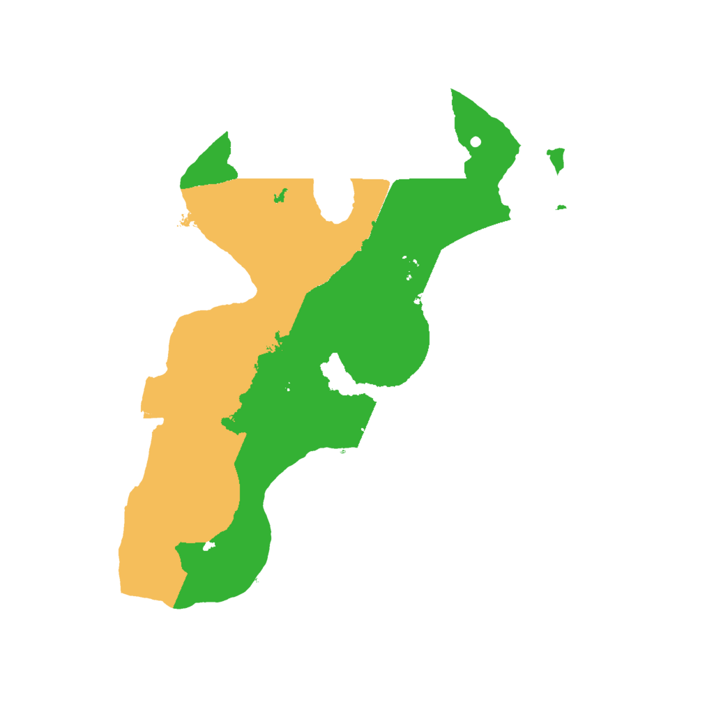 Biome Rust Map: Procedural Map, Size: 2000, Seed: 874575400