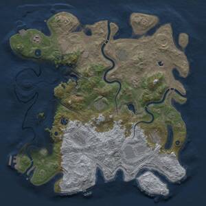 Thumbnail Rust Map: Procedural Map, Size: 4250, Seed: 173707046, 17 Monuments