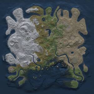 Thumbnail Rust Map: Procedural Map, Size: 4250, Seed: 758398978, 16 Monuments