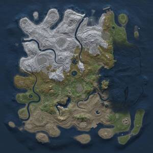 Thumbnail Rust Map: Procedural Map, Size: 4250, Seed: 296044530, 15 Monuments