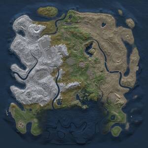 Thumbnail Rust Map: Procedural Map, Size: 4250, Seed: 2090972270, 16 Monuments