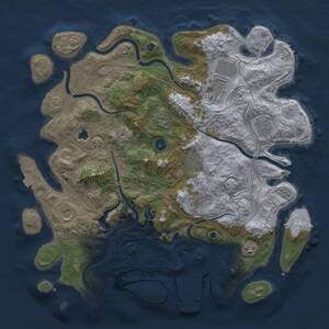 Thumbnail Rust Map: Procedural Map, Size: 4250, Seed: 111705629, 14 Monuments