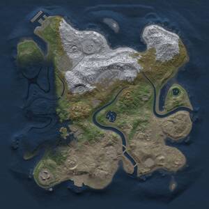 Thumbnail Rust Map: Procedural Map, Size: 2900, Seed: 867840661, 13 Monuments