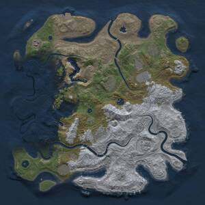 Thumbnail Rust Map: Procedural Map, Size: 4250, Seed: 1452767857, 15 Monuments