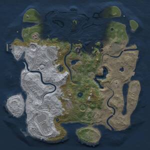 Thumbnail Rust Map: Procedural Map, Size: 4250, Seed: 1952587113, 15 Monuments