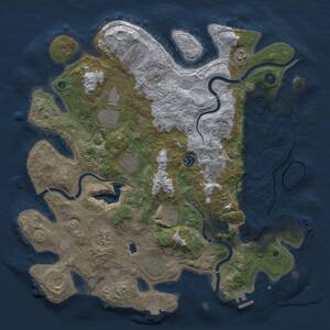 Thumbnail Rust Map: Procedural Map, Size: 4250, Seed: 1366815394, 17 Monuments