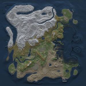 Thumbnail Rust Map: Procedural Map, Size: 4250, Seed: 814455033, 16 Monuments
