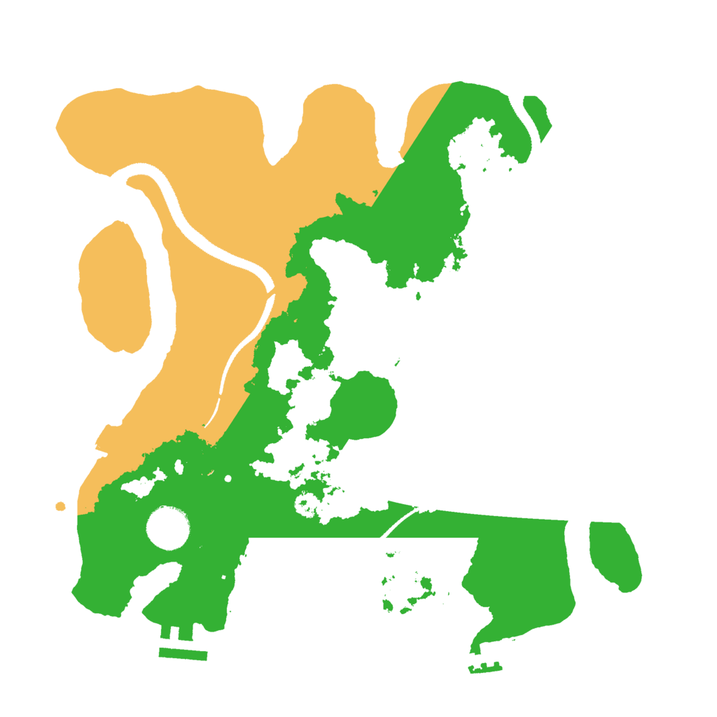 Biome Rust Map: Procedural Map, Size: 3000, Seed: 24908