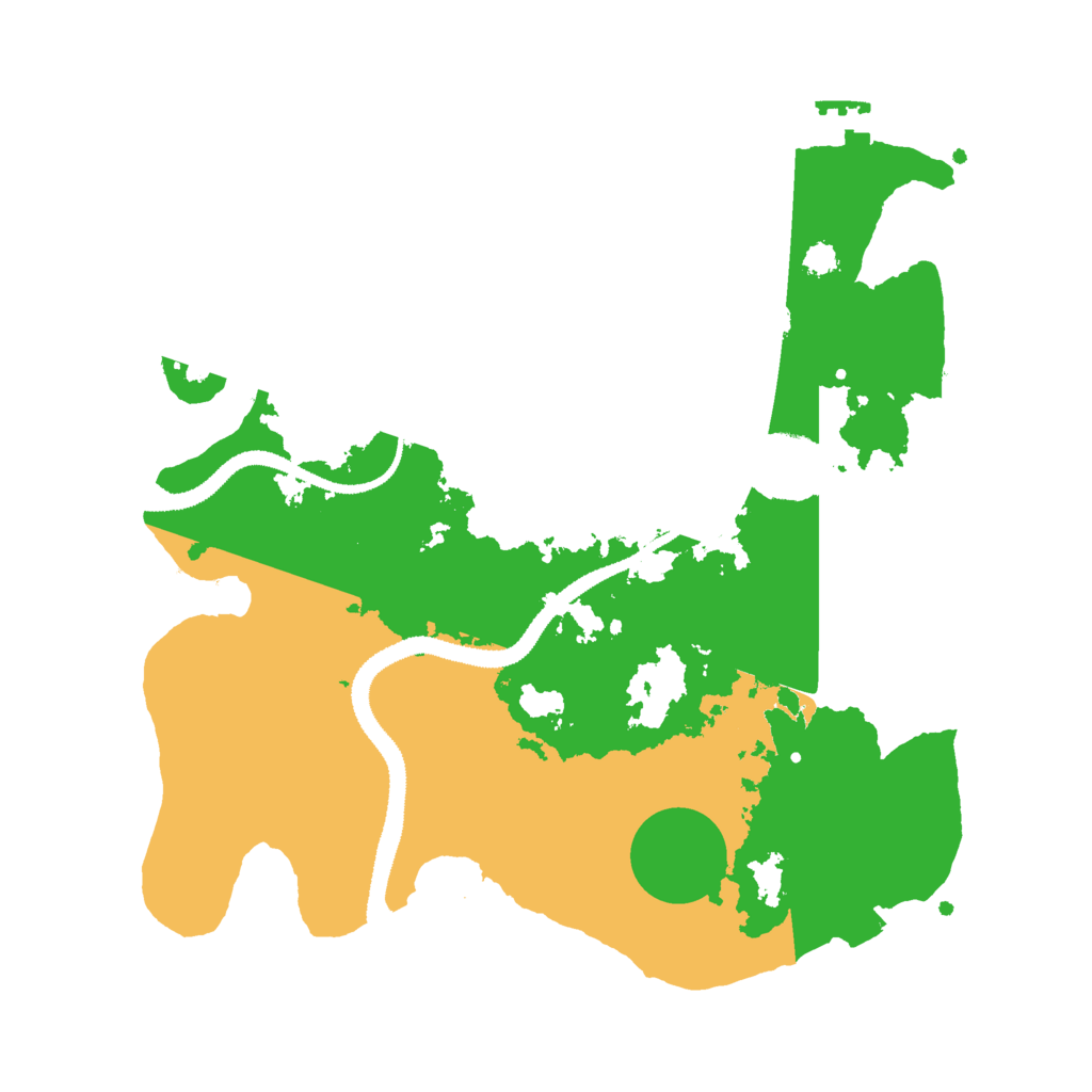 Biome Rust Map: Procedural Map, Size: 3000, Seed: 1405238