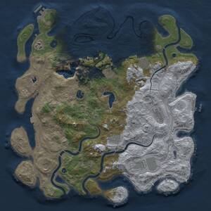 Thumbnail Rust Map: Procedural Map, Size: 4250, Seed: 90872459, 15 Monuments