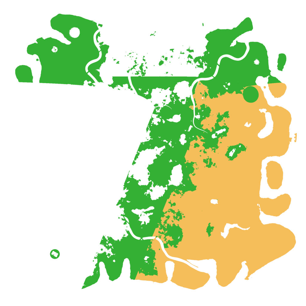 Biome Rust Map: Procedural Map, Size: 5200, Seed: 12345