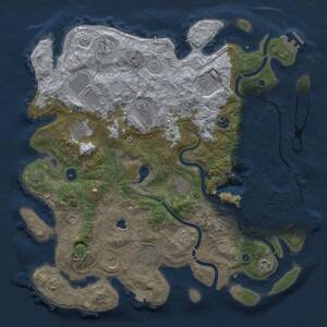 Thumbnail Rust Map: Procedural Map, Size: 4250, Seed: 138676801, 17 Monuments