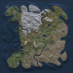 Thumbnail Rust Map: Procedural Map, Size: 4250, Seed: 310929556, 16 Monuments