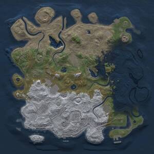 Thumbnail Rust Map: Procedural Map, Size: 4250, Seed: 1421345351, 17 Monuments