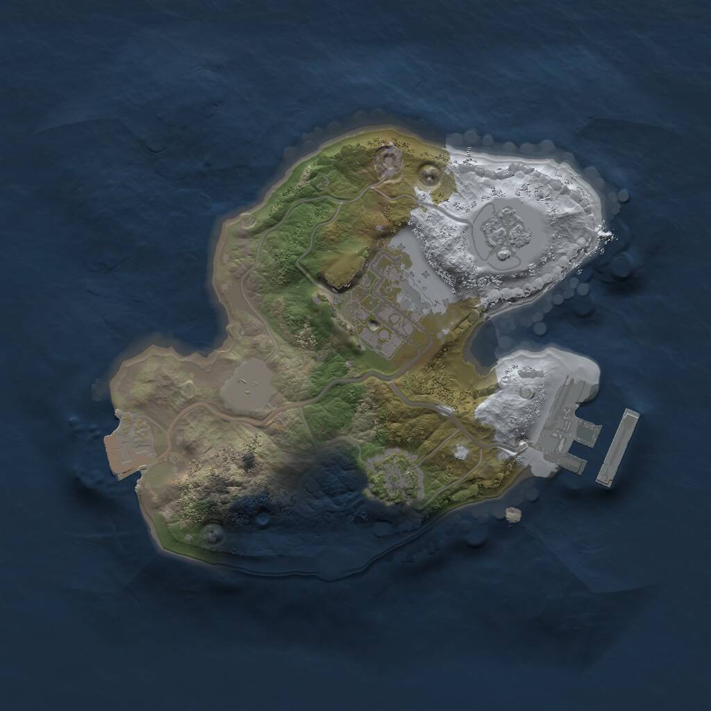 Rust Map: Procedural Map, Size: 1800, Seed: 1697784739, 5 Monuments