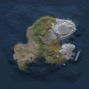 Thumbnail Rust Map: Procedural Map, Size: 1800, Seed: 1697784739, 5 Monuments