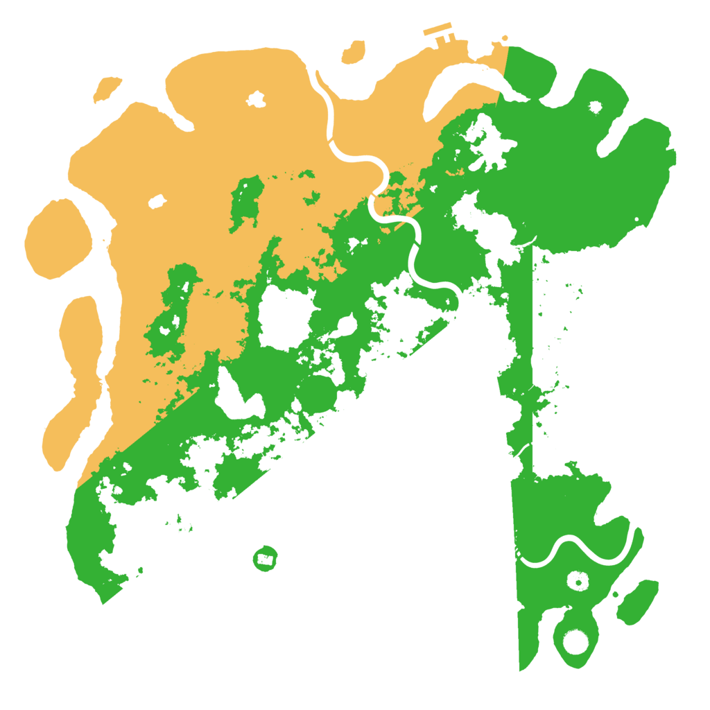 Biome Rust Map: Procedural Map, Size: 5000, Seed: 832458214