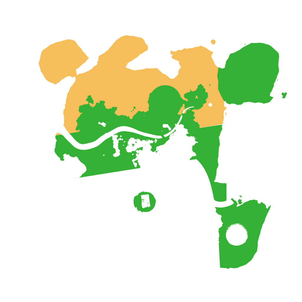 Biome Rust Map: Procedural Map, Size: 2500, Seed: 742296695