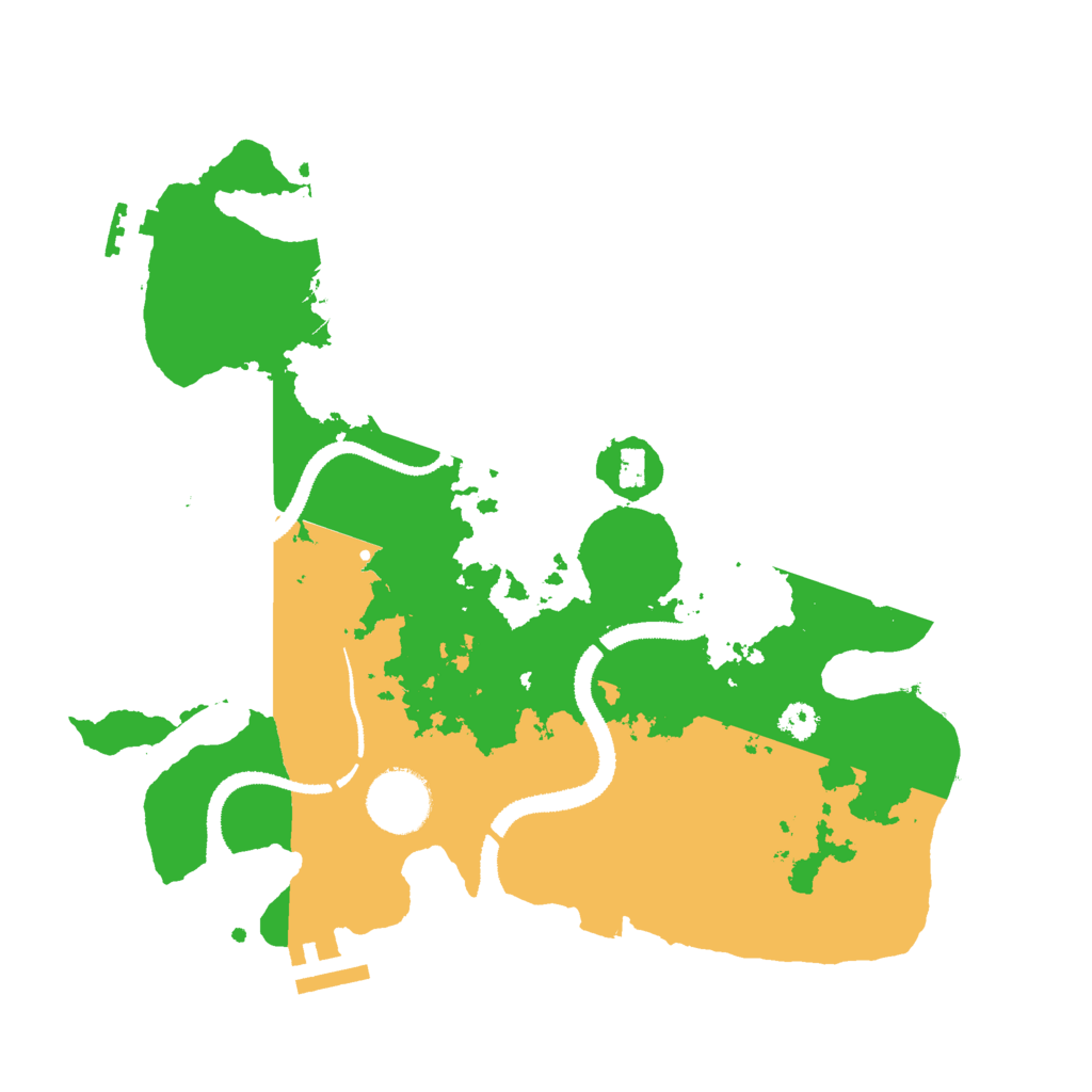 Biome Rust Map: Procedural Map, Size: 3000, Seed: 10256