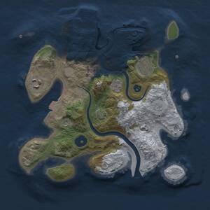 Thumbnail Rust Map: Procedural Map, Size: 2700, Seed: 56503550, 8 Monuments