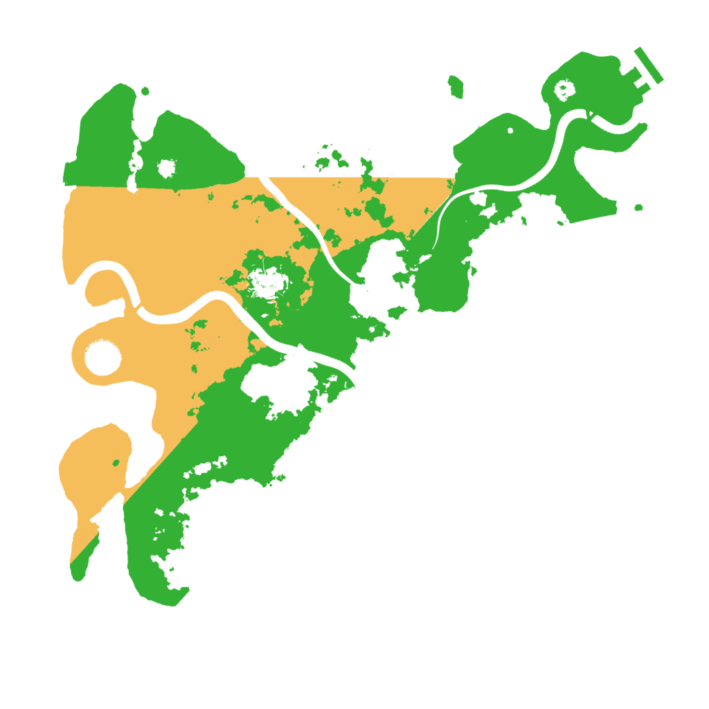 Biome Rust Map: Procedural Map, Size: 3500, Seed: 2104595