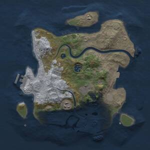 Thumbnail Rust Map: Procedural Map, Size: 3000, Seed: 1788099291, 10 Monuments