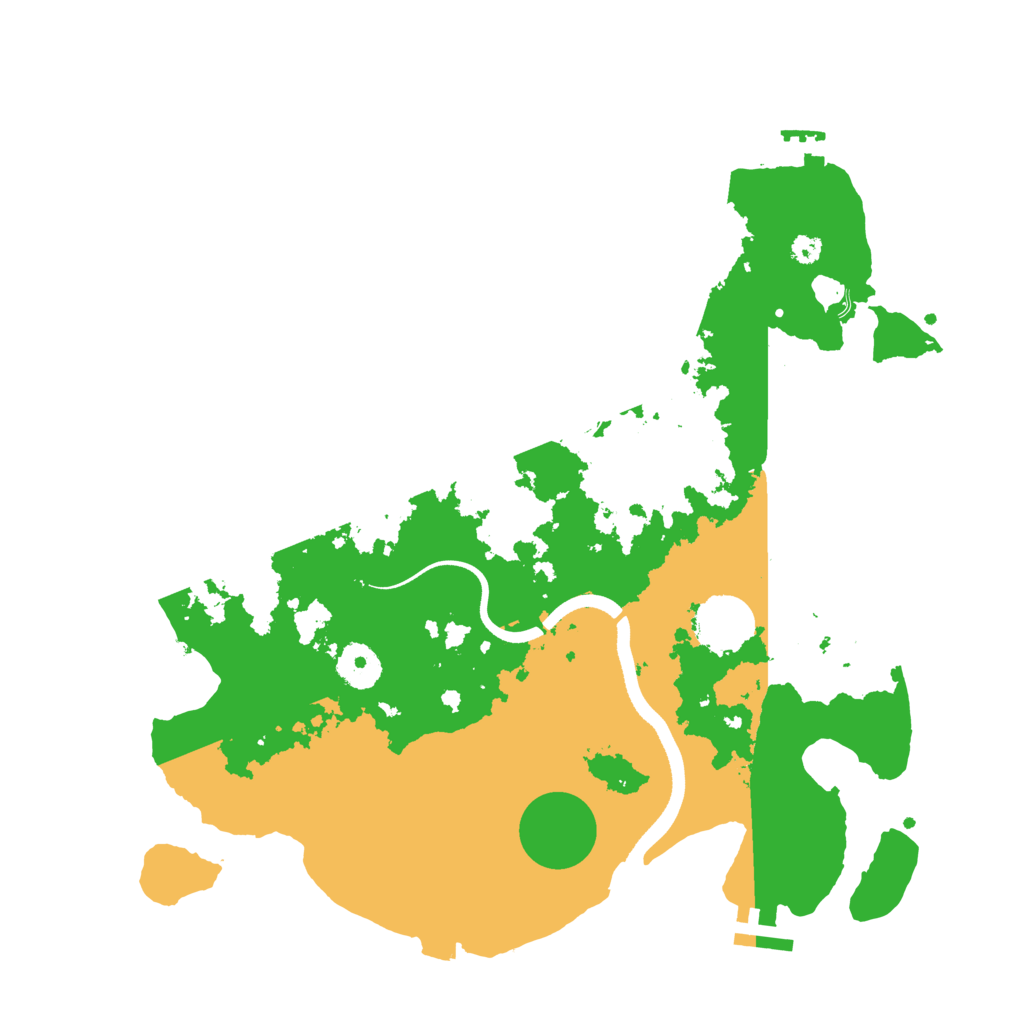 Biome Rust Map: Procedural Map, Size: 3500, Seed: 67915
