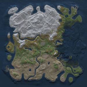 Thumbnail Rust Map: Procedural Map, Size: 4500, Seed: 85201394, 16 Monuments