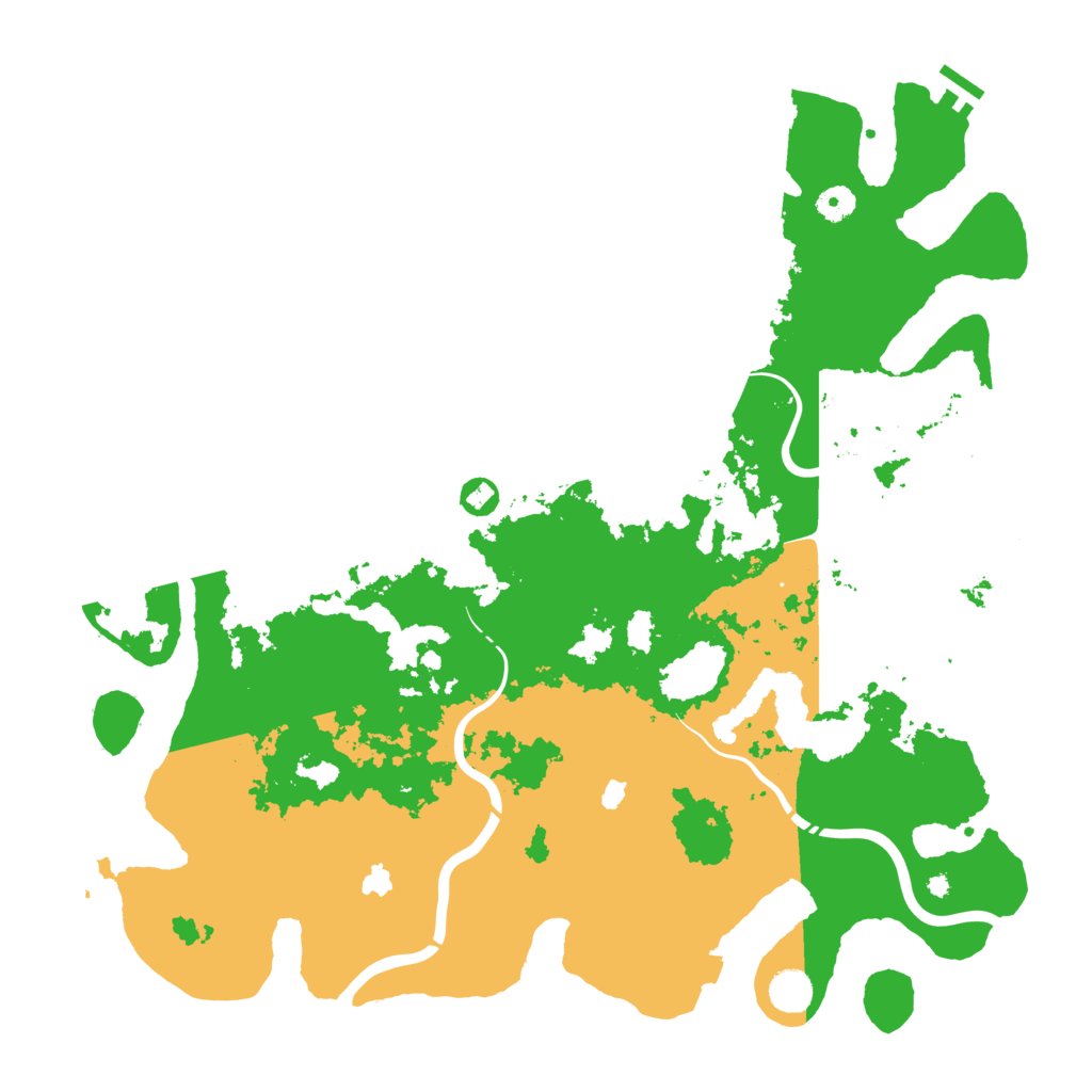 Biome Rust Map: Procedural Map, Size: 4500, Seed: 85201394