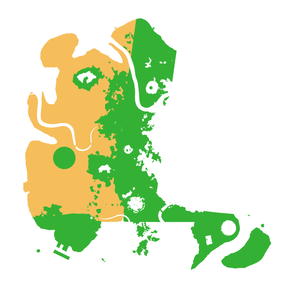 Biome Rust Map: Procedural Map, Size: 3500, Seed: 1251711226