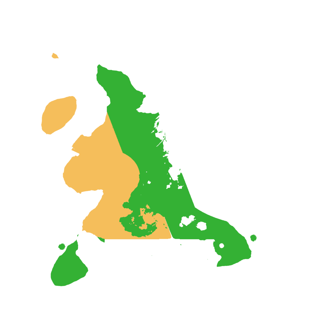 Biome Rust Map: Procedural Map, Size: 2000, Seed: 583108130