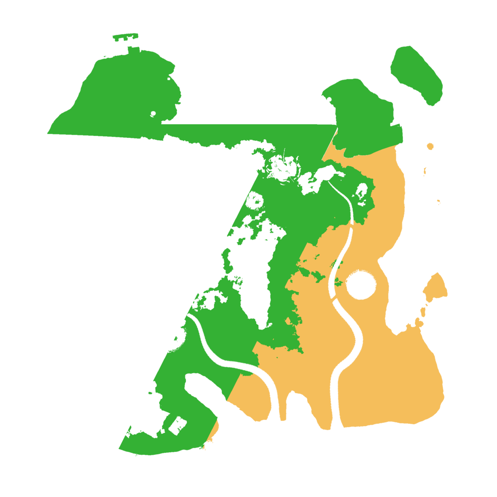 Biome Rust Map: Procedural Map, Size: 3000, Seed: 16031974