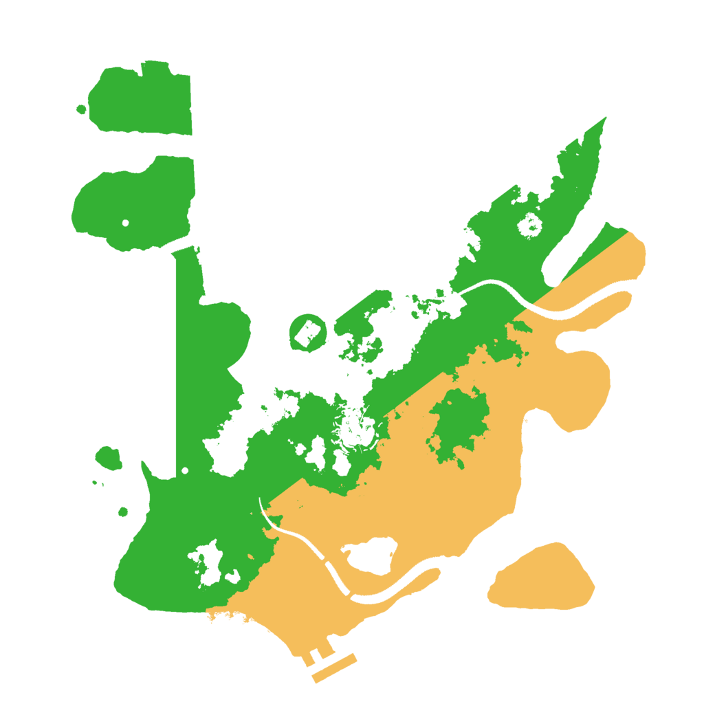 Biome Rust Map: Procedural Map, Size: 3000, Seed: 375784296