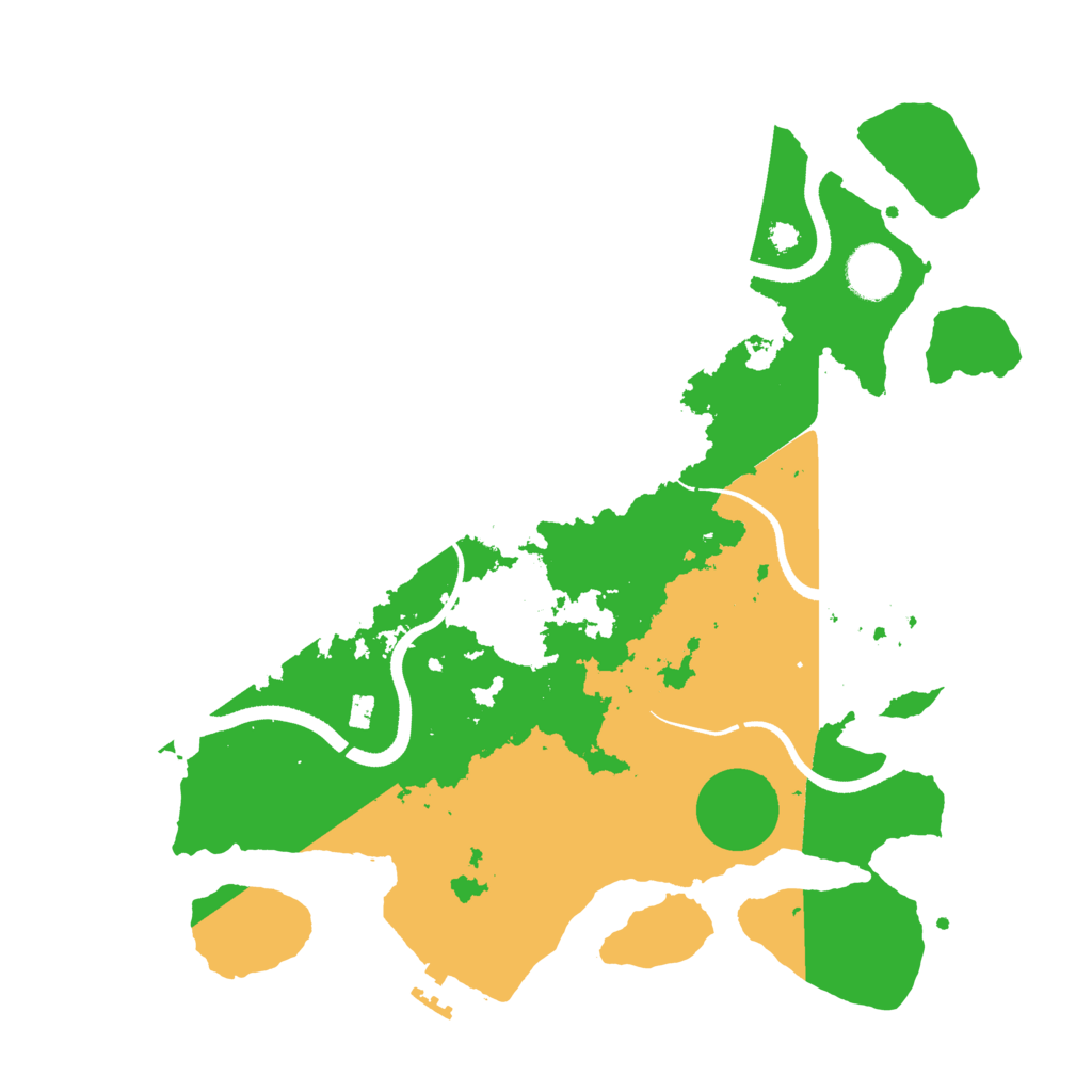 Biome Rust Map: Procedural Map, Size: 3500, Seed: 1777426921