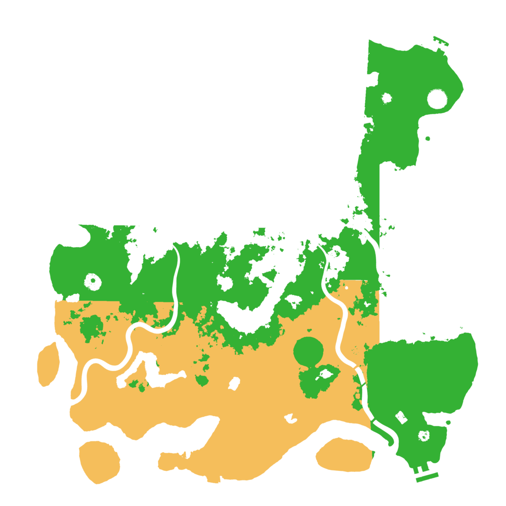Biome Rust Map: Procedural Map, Size: 4500, Seed: 15484